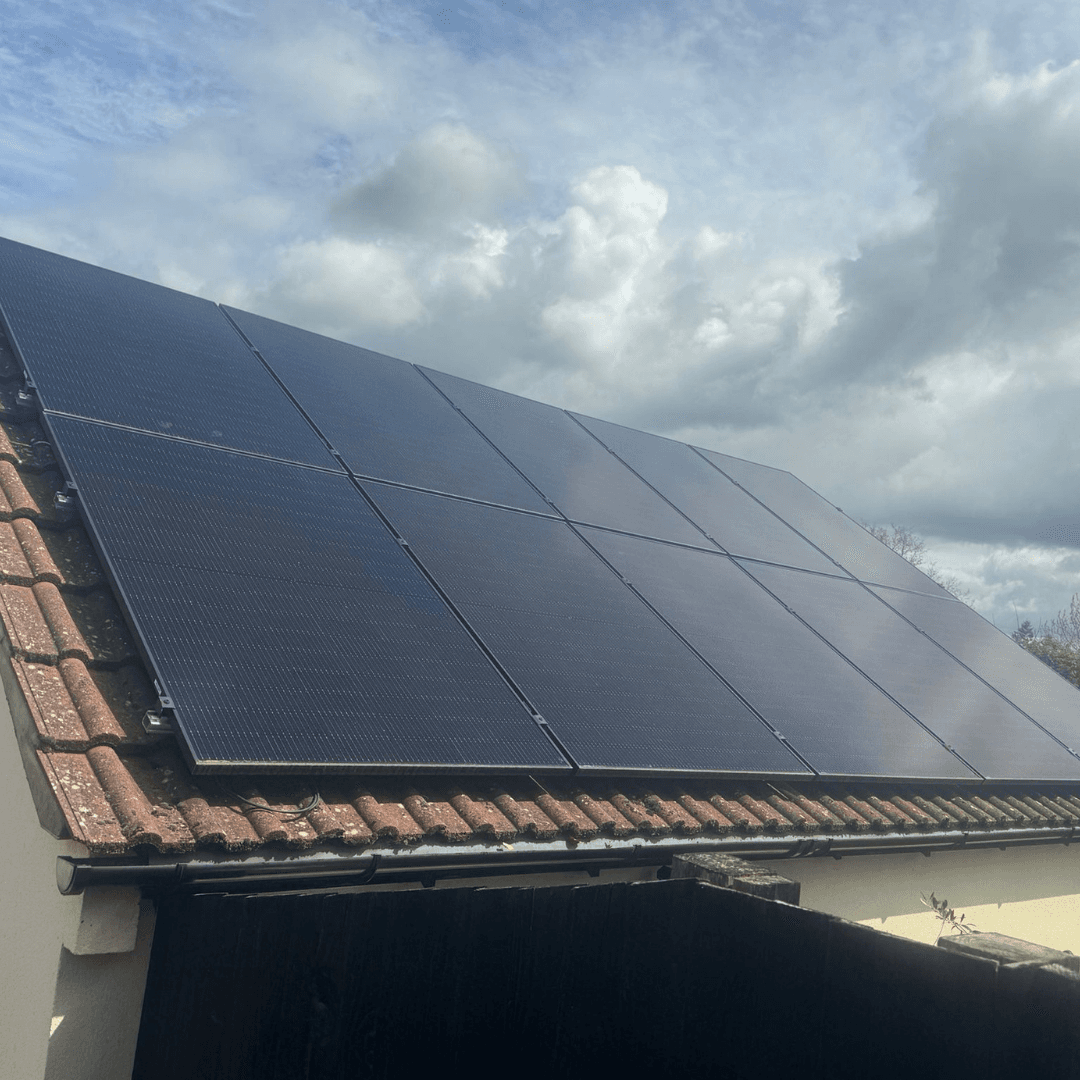 Clean solar panels after professional care