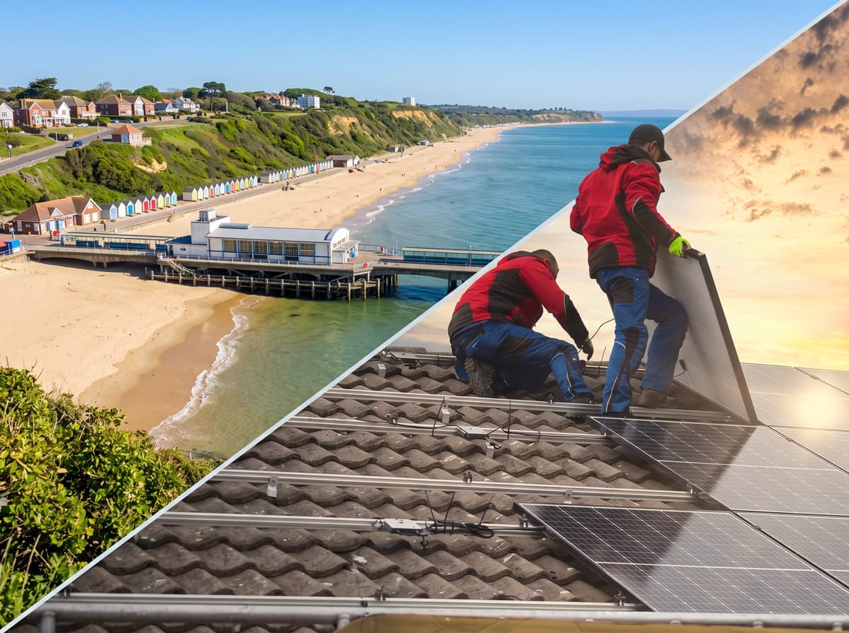 Solar panels serviced by No1 Solar Care in Bournemouth