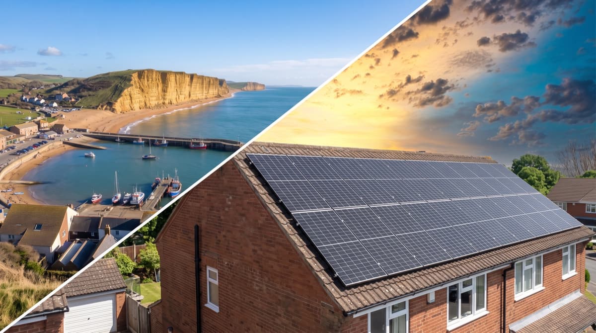 Solar panels serviced by No1 Solar Care in Bridport