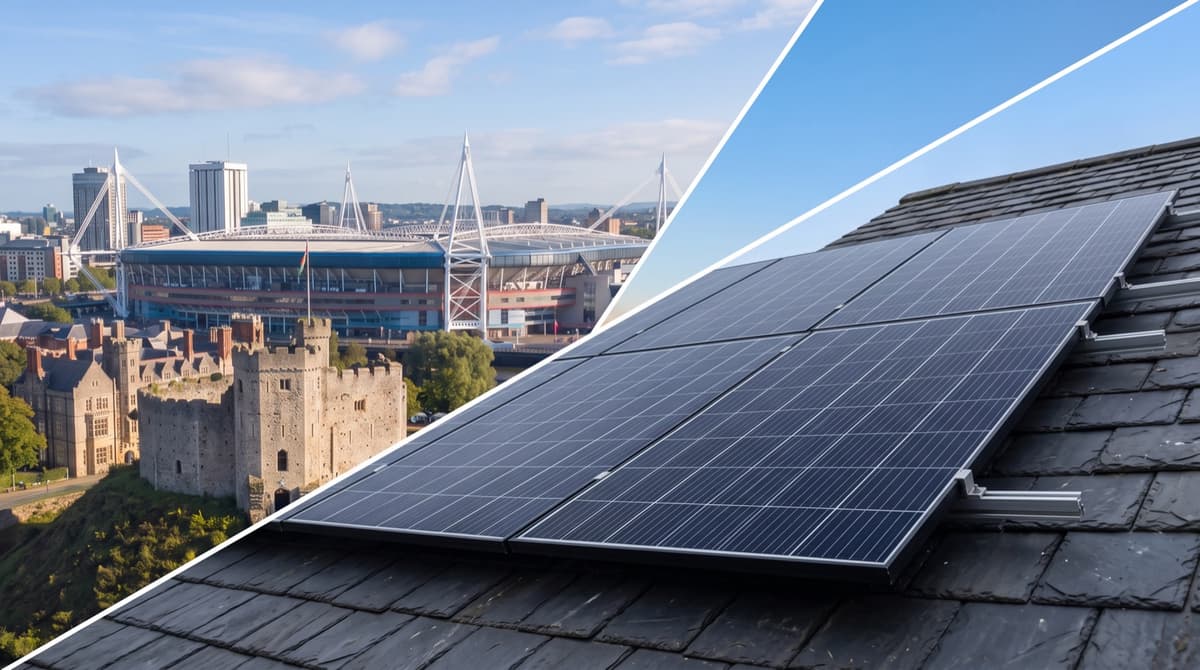 Solar panels serviced by No1 Solar Care in Cardiff
