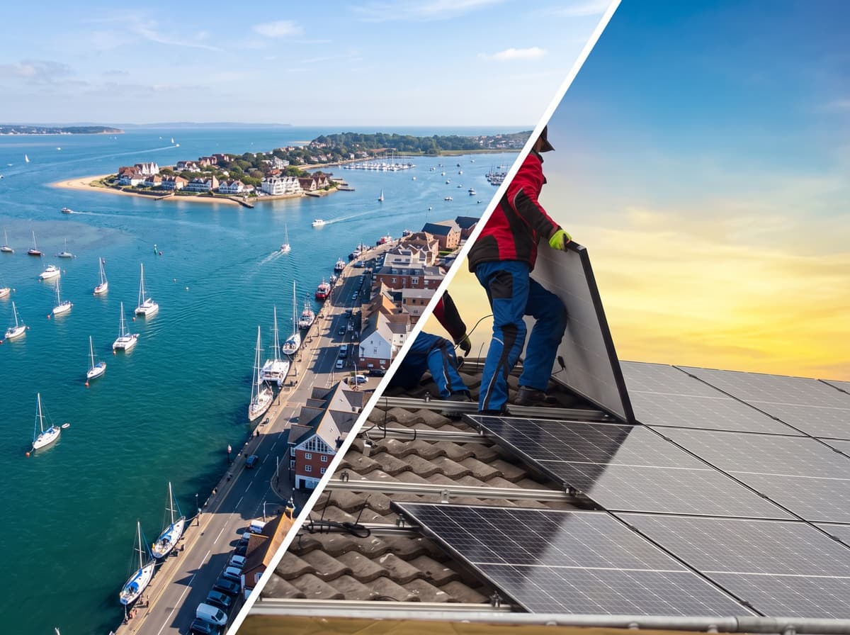 Solar panels serviced by No1 Solar Care in Poole