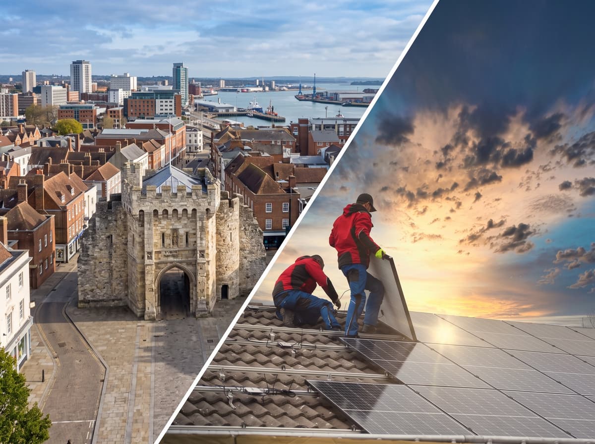 Solar panels serviced by No1 Solar Care in Southampton