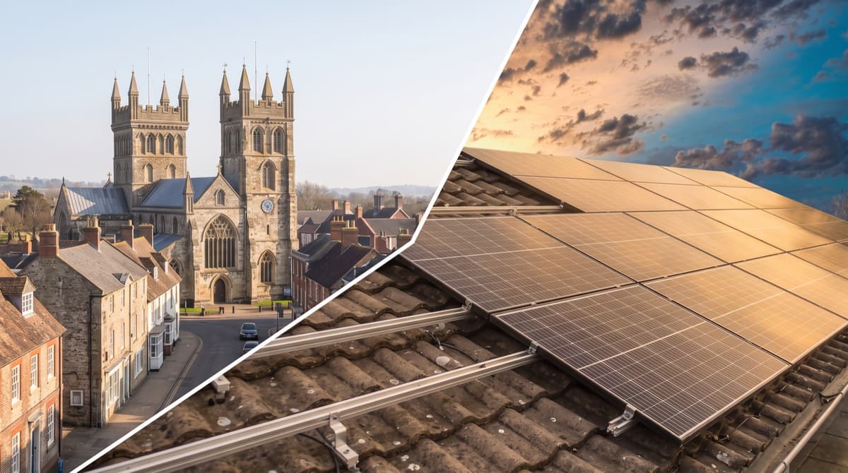 Solar panels serviced by No1 Solar Care in Wimborne